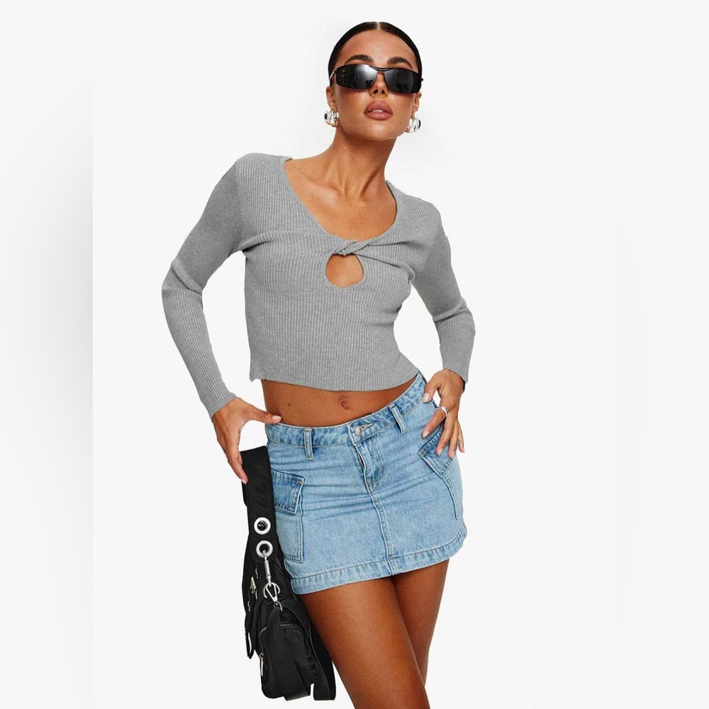 Princess Polly Zakai Cargo Denim Mini